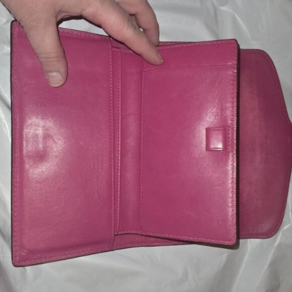 Coach Bleeker Tan Leather Buckle Wallet & Checkbook - Picture 4 of 6